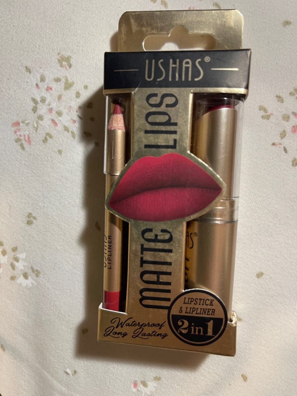Matte Lipstick & Lip Liner Set - Rich Berry Pink #04